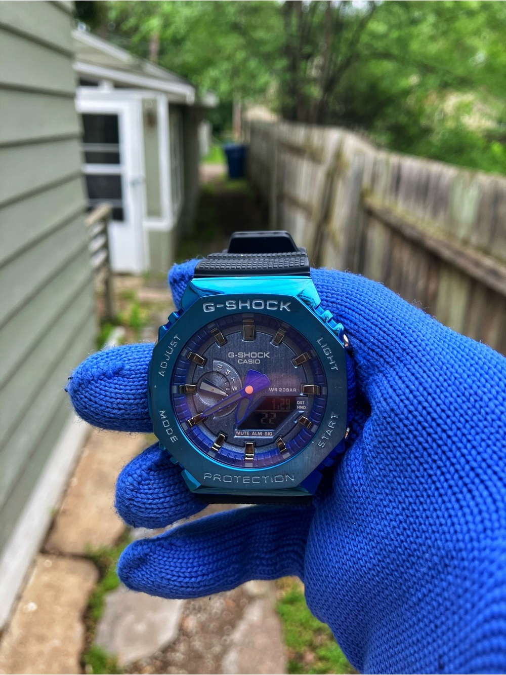 Custom G Shock Blue and Black Style Color-way